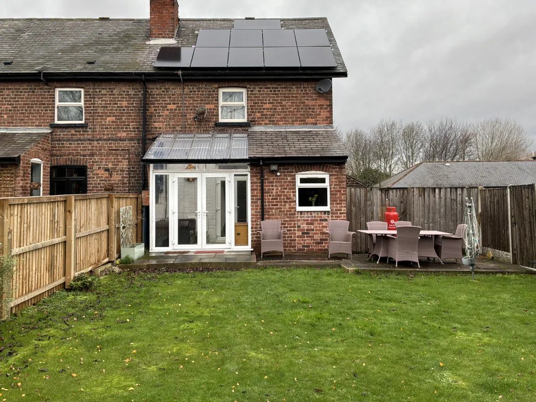 Rear elevation of a pre-1900 solid-brick home surveyed by Vertex close to Castleford