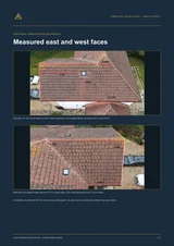Redacted public extract showing photographs from the same completed solar survey