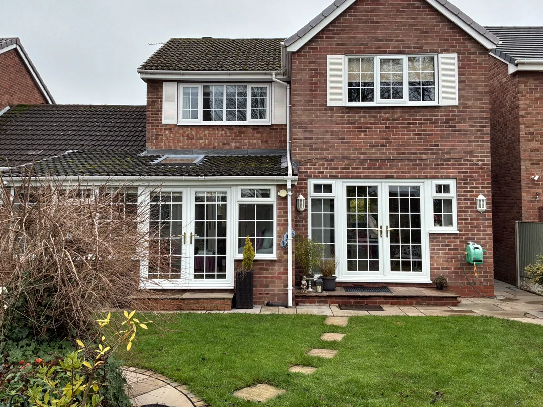 Rear elevation of a 1967-1975 cavity-wall home surveyed by Vertex in Pontefract